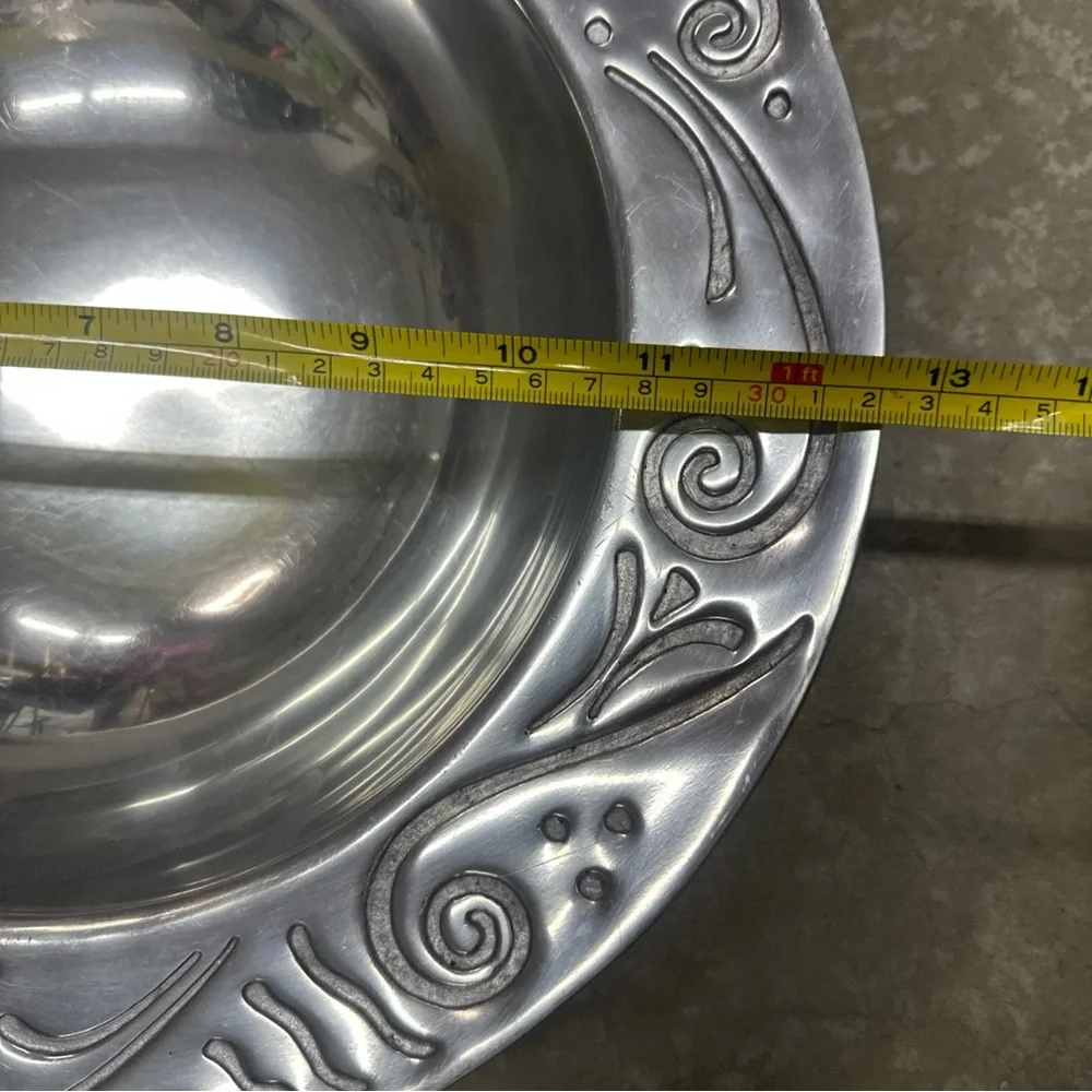 Lenox Silver Swirl Design Bowl